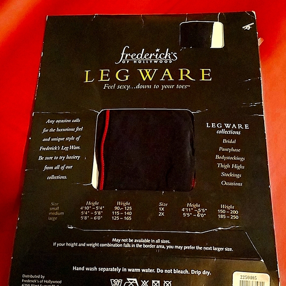 DEAD STOCK FREDERICKS OF HOLLYWOOD HOSERY - Picture 3 of 4